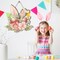Juexica Easter Door Sign Bunny Ear Hanging Door Decor Easter Flower Wooden Sign Wall Hanging Decorations for Front Door Wood Porch Decor Wall Pediments